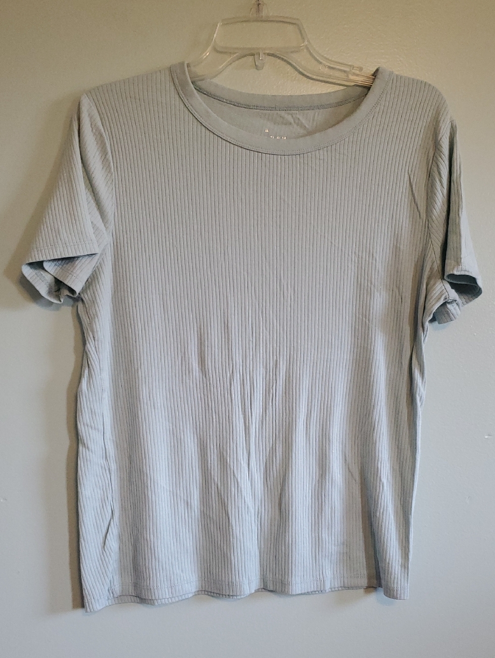 a new day Light Blue Ribbed Crew Tee